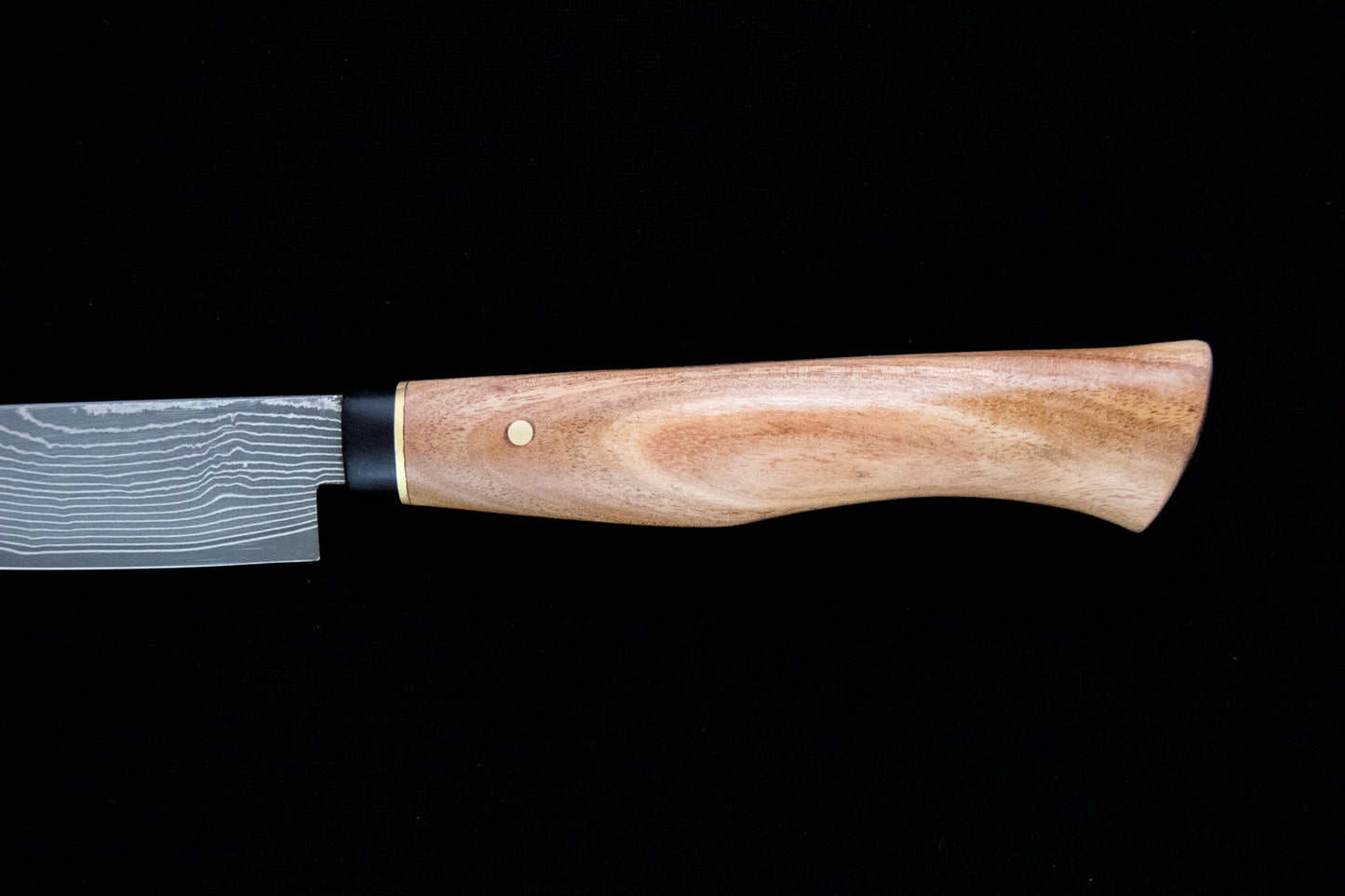 Puntilla knife made of SG2 steel in olive and ebony wood