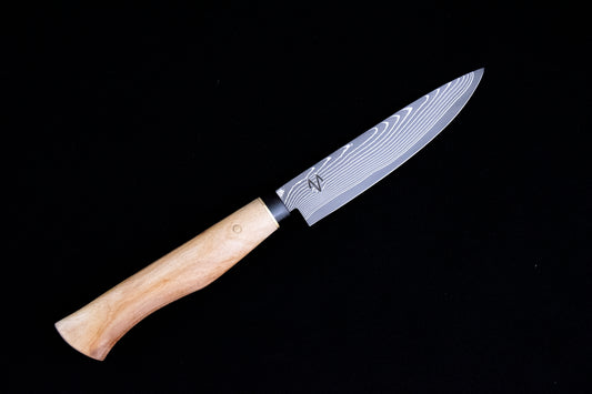 Cuchillo Puntilla de acero SG2 en madera de olivo y ébano