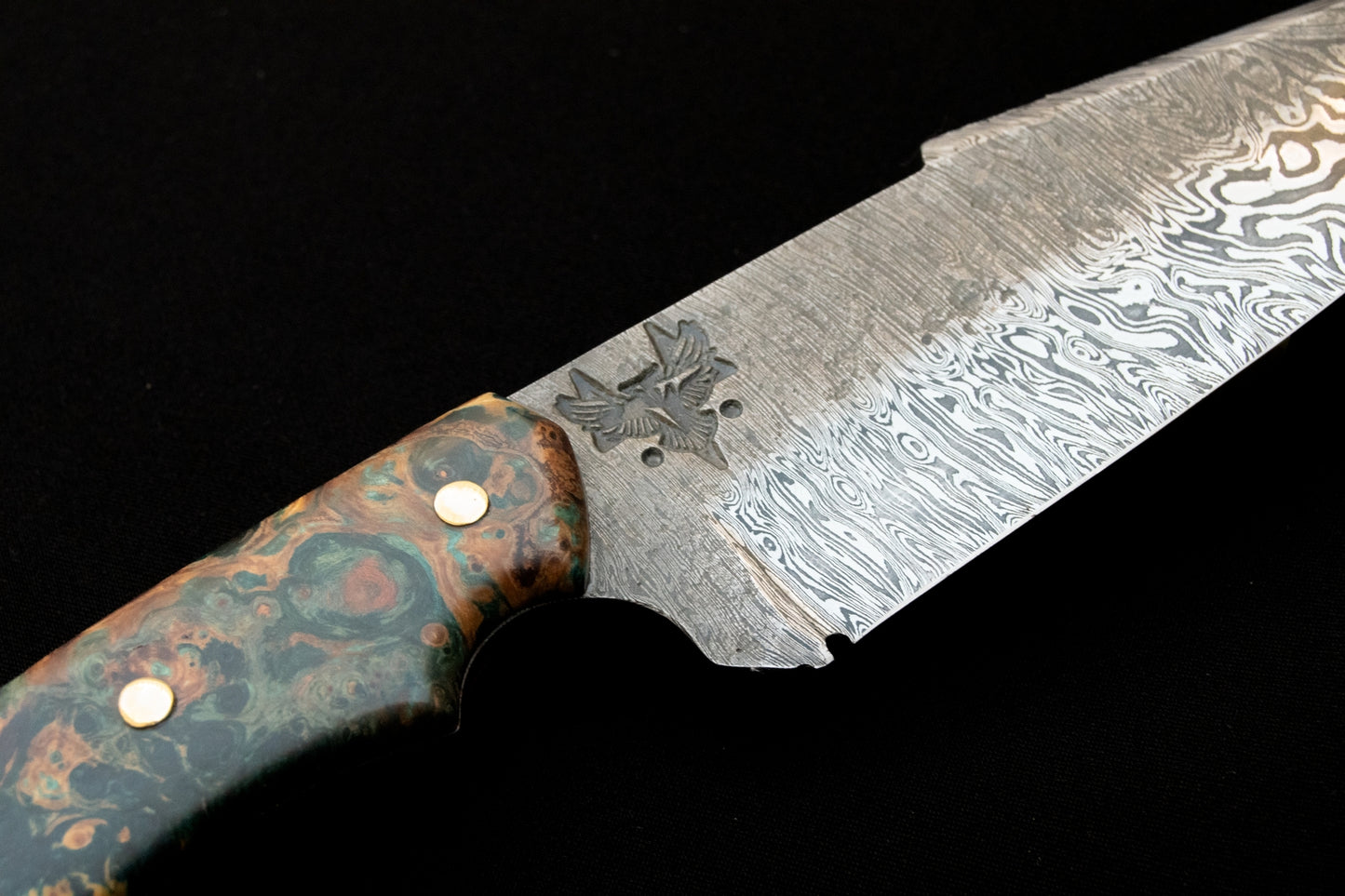 Cuchillo de monte Machete en raíz de aliso